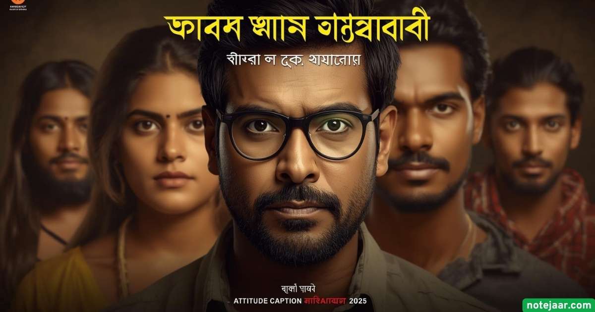 ২৭৬+ নতুন অ্যাটিটিউড ক্যাপশন: Attitude Caption Bangla 2025