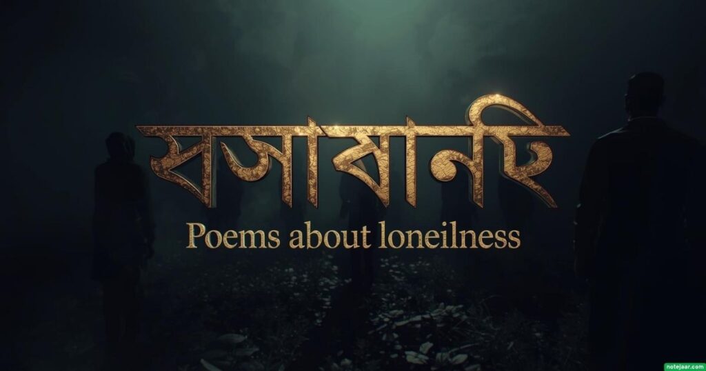 একাকিত্ব নিয়ে কবিতা