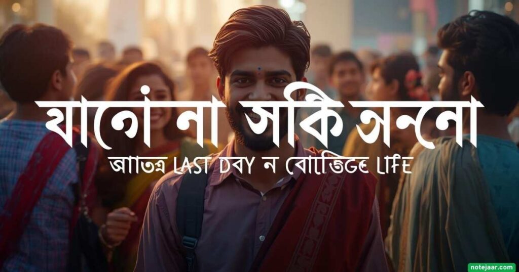 কলেজ লাইফের শেষ দিন নিয়ে স্ট্যাটাস