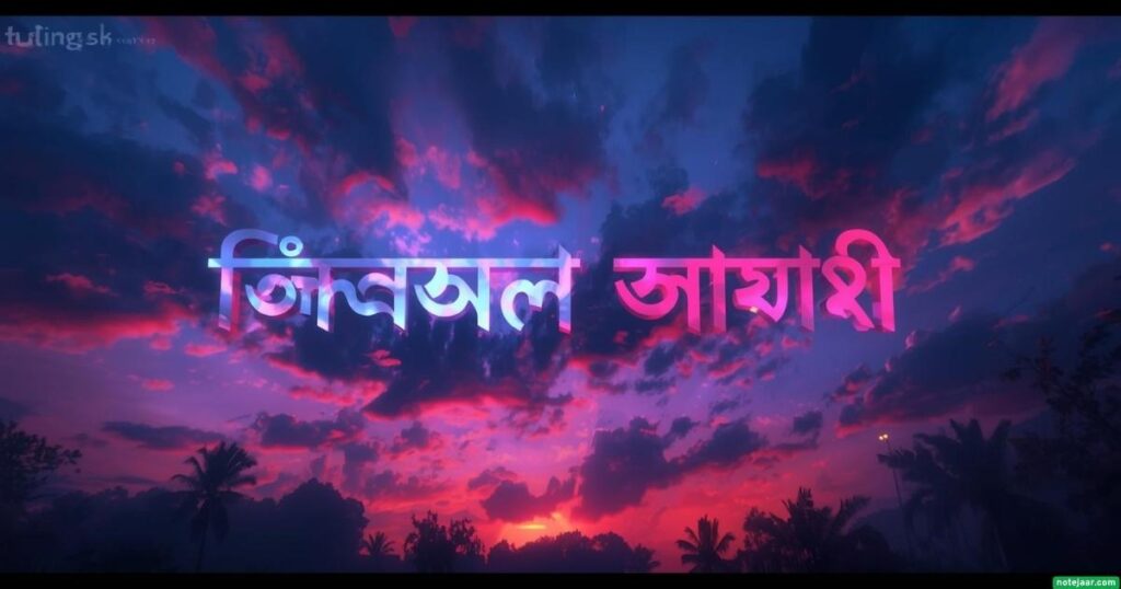 গোধূলি আকাশ নিয় ক্যাপশন