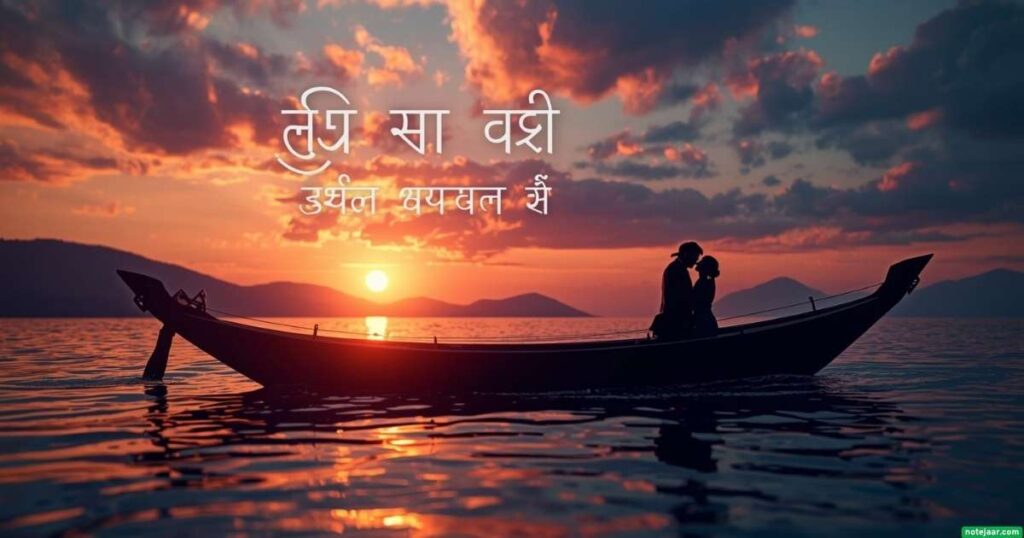 নৌকা নিয়ে প্রেমের ক্যাপশন