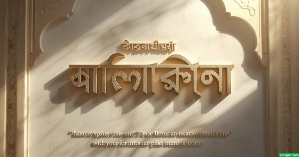 সময় নিয়ে ইসলামিক উক্তি