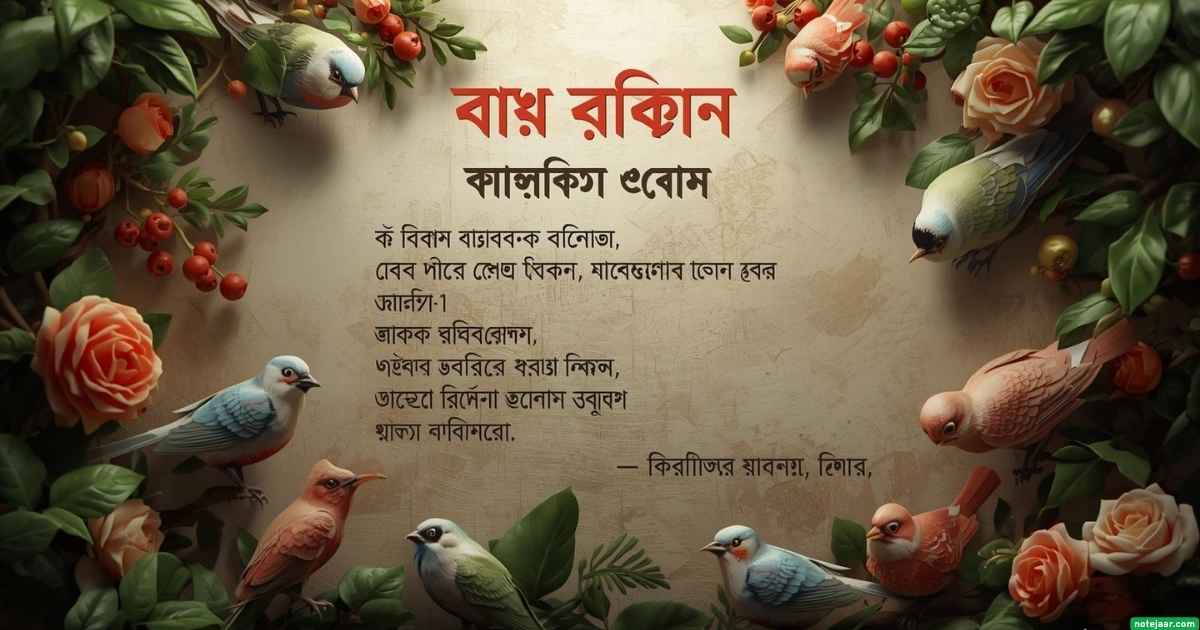 ১৩৮ পাখি নিয়ে ক্যাপশন: মুক্ত পাখি নিয়ে ক্যাপশন, কবিতা, উক্তি