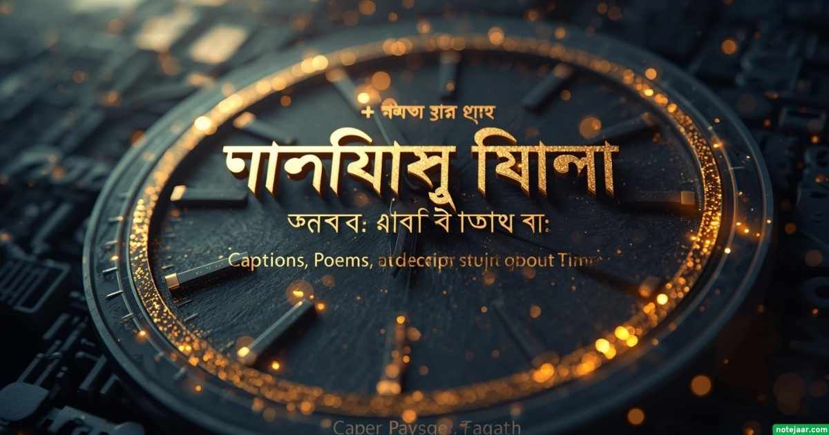 ২২০+ সময় নিয়ে উক্তি: সময় নিয়ে ক্যাপশন, ছন্দ ও সেরা বাণী ২০২৬