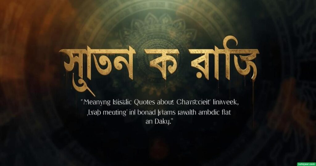 চরিত্র নিয়ে ইসলামিক উক্তি