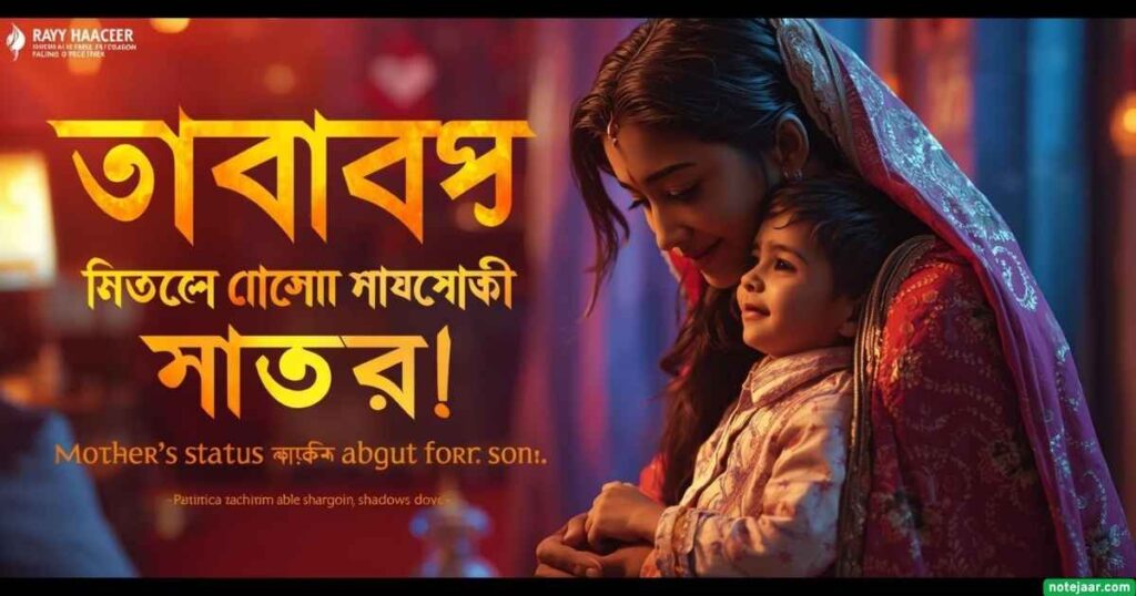 ছেলে নিয়ে মায়ের স্ট্যাটাস