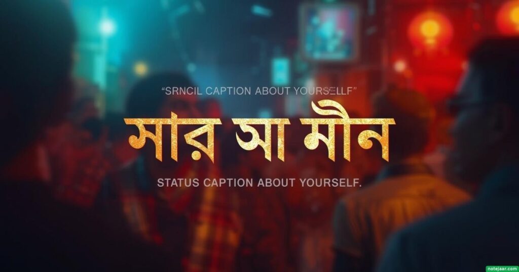 নিজেকে নিয়ে স্ট্যাটাস ক্যাপশন