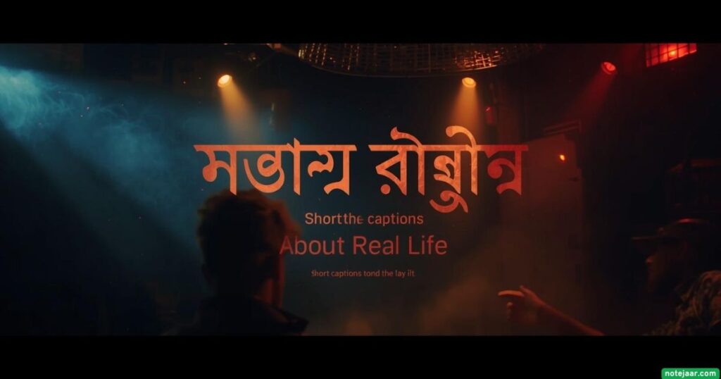 বাস্তব জীবন নিয়ে শর্ট ক্যাপশন
