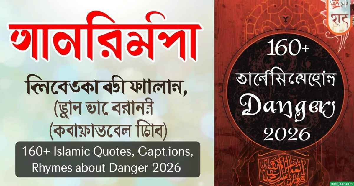 বিপদ নিয়ে উক্তি: ১৬০+ বিপদ নিয়ে ইসলামিক উক্তি, ক্যাপশন ও ছন্দ ২০২৬