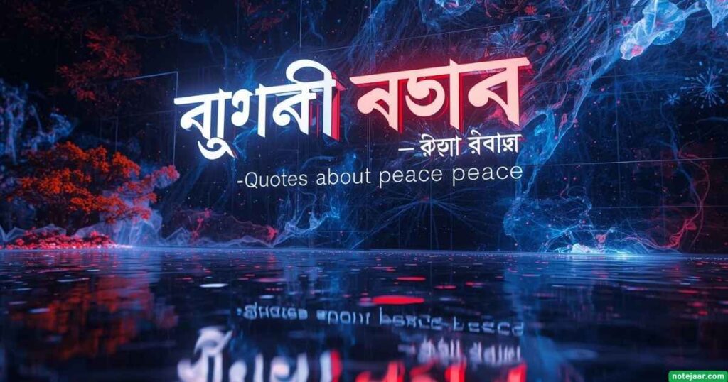 শান্তি নিয়ে উক্তি