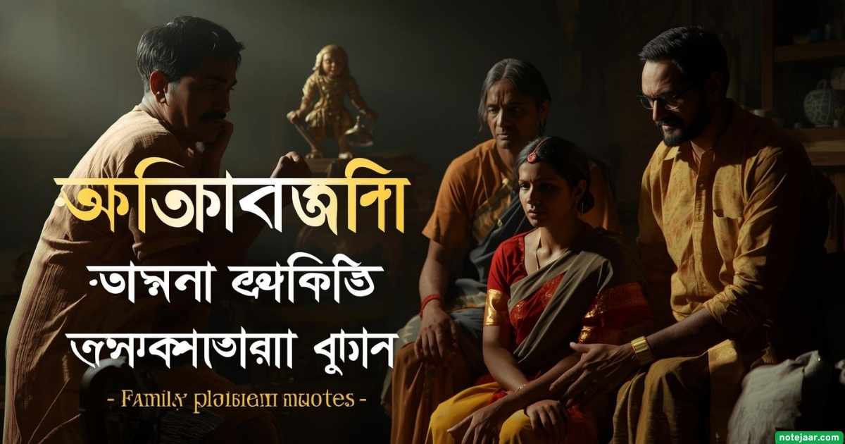 ১৩৫+ ফ্যামিলি সমস্যা নিয়ে স্ট্যাটাস: ফ্যামিলি প্রবলেম উক্তি