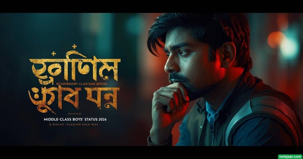 ৯০+ মধ্যবিত্ত ছেলেদের কষ্টের স্ট্যাটাস: মধ্যবিত্ত ছেলেদের স্ট্যাটাস ২০২৬